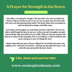 A prayer for strength