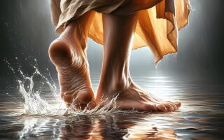 Jesus walks on water